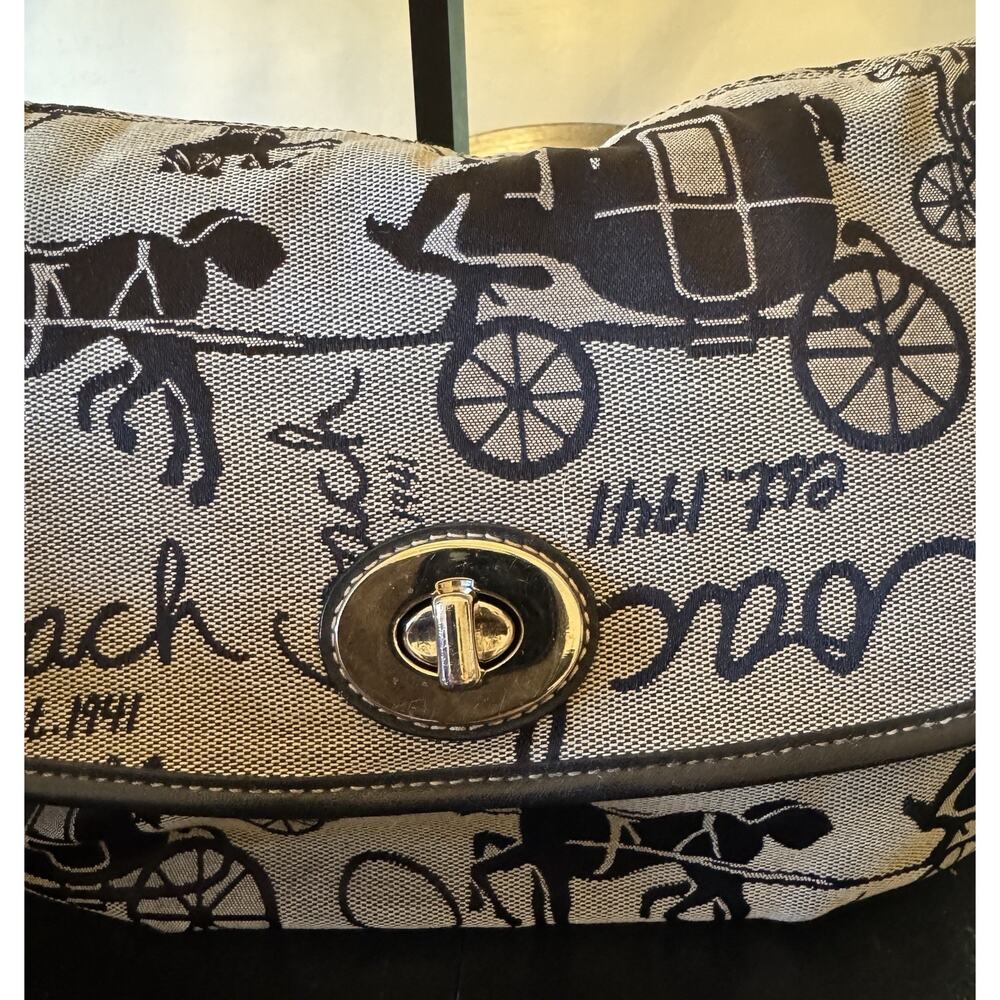Coach Horse And Carriage Cargo Flap Bag - Picture 3 of 10